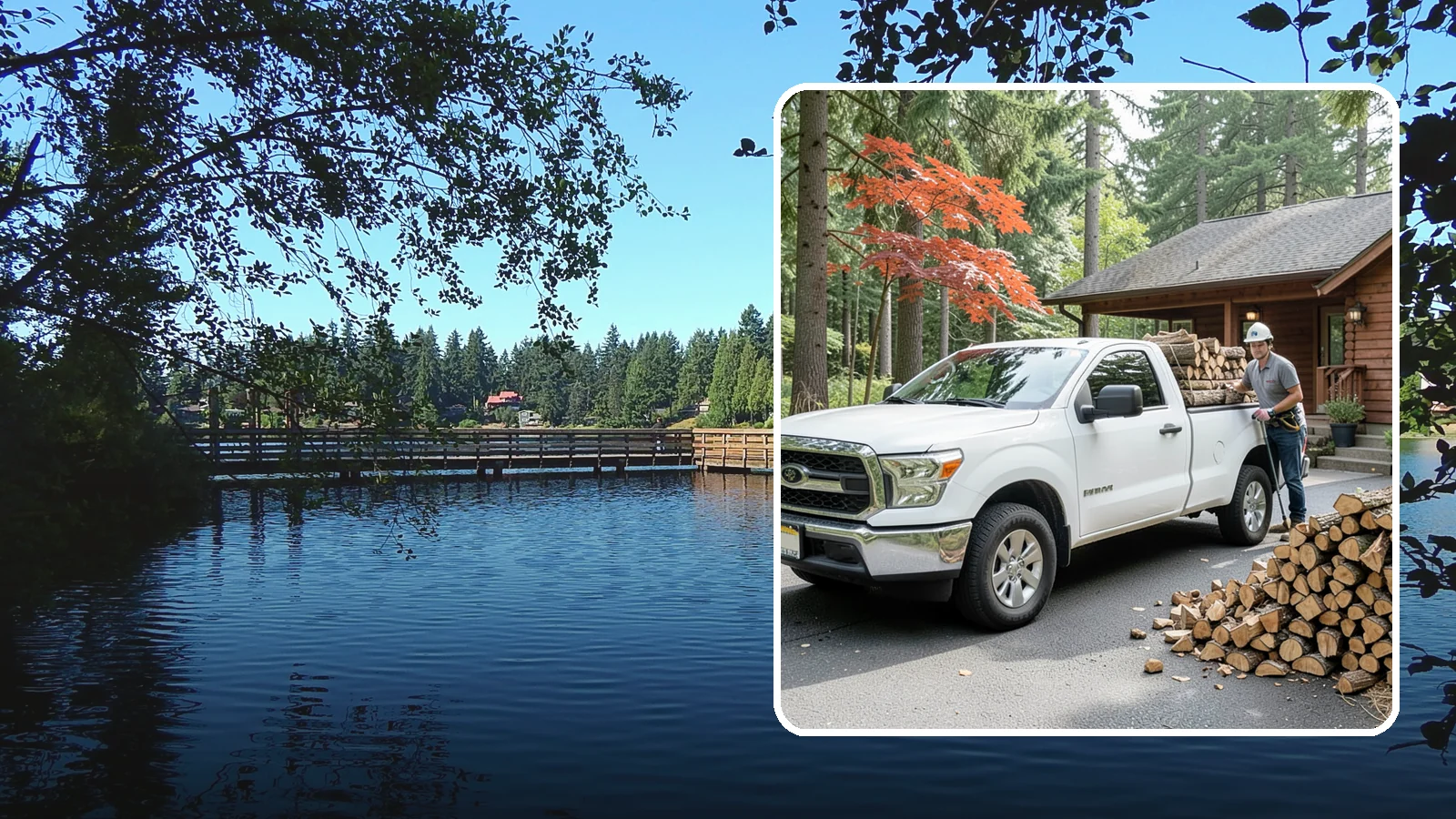 Residential Firewood Delivery in Federal Way, King County, WA - We deliver seasoned firewood directly to homes, placing it exactly where you want it around your Pacific Northwest property.
