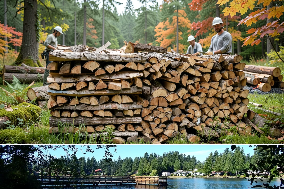 Residential Firewood Delivery in Federal Way, King County, WA - Schedule residential delivery in early fall so your home is stocked before the cold, wet weather sets in.