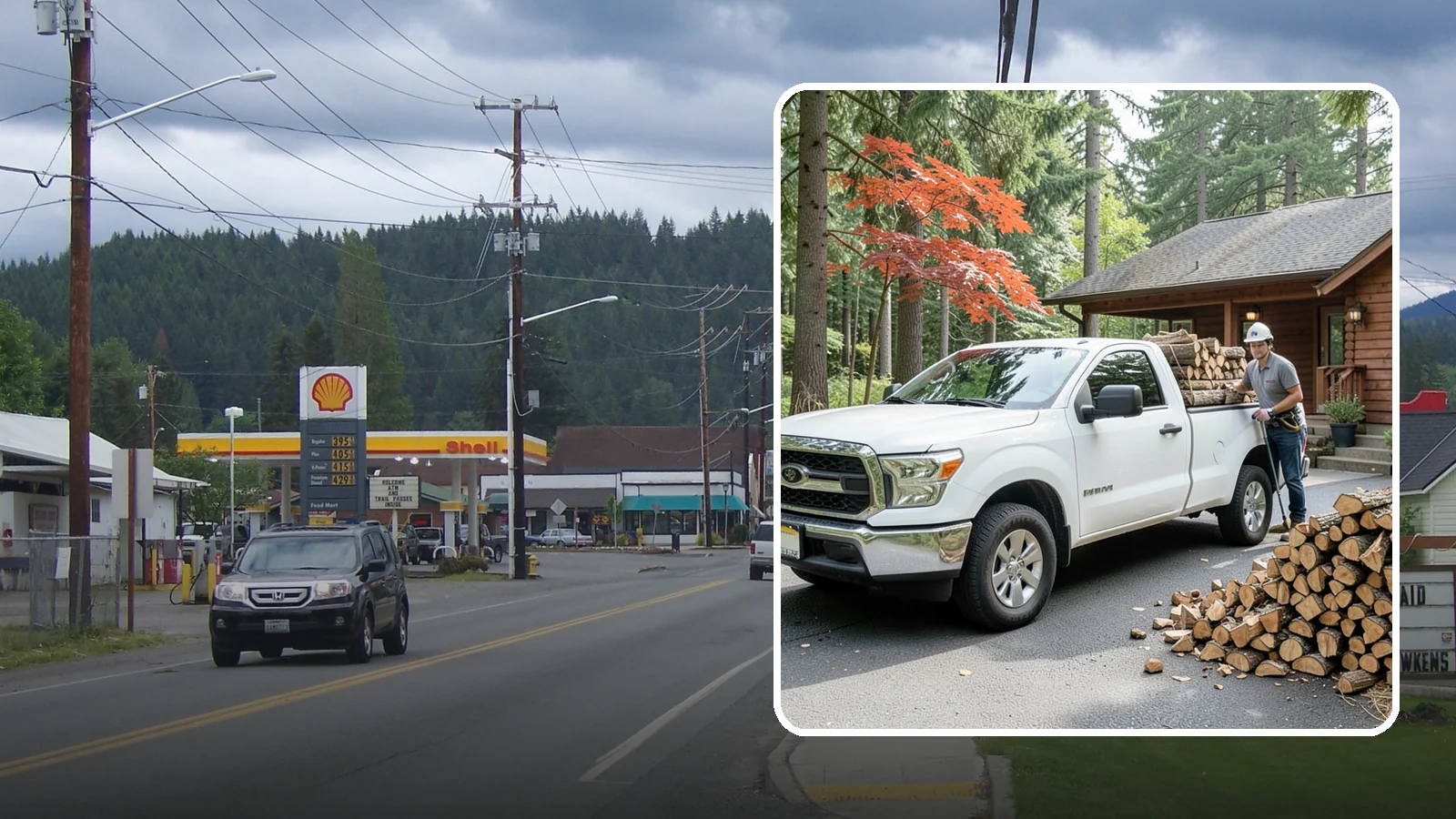 Residential Firewood Delivery in Granite Falls, Snohomish County, WA - We deliver seasoned firewood directly to homes, placing it exactly where you want it around your Pacific Northwest property.