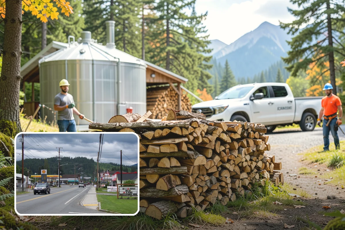 Residential Firewood Delivery in Granite Falls, Snohomish County, WA - Wood placed where it is most convenient for you