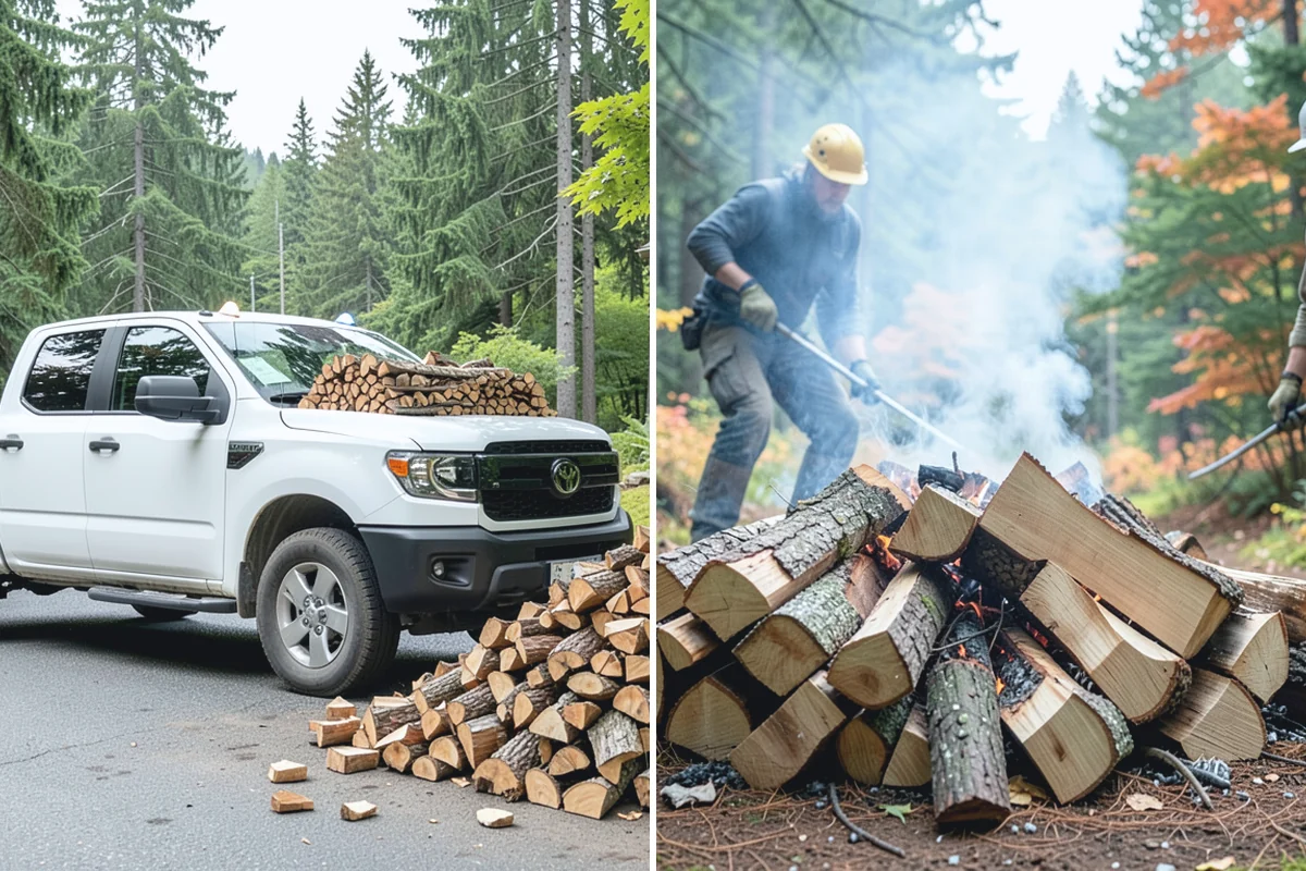 Residential Firewood Delivery in Granite Falls, Snohomish County, WA - We confirm your address, quantity, and preferred drop spot