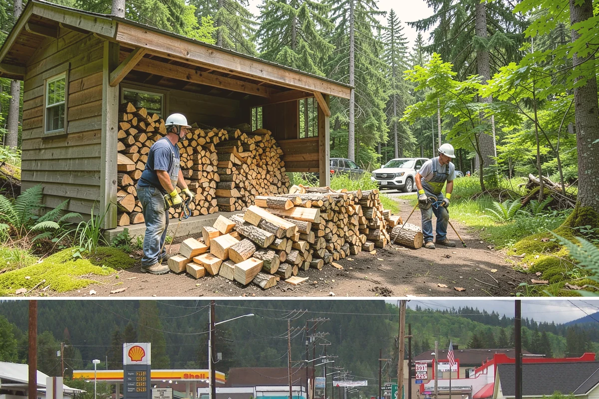 Residential Firewood Delivery in Granite Falls, Snohomish County, WA - Schedule residential delivery in early fall so your home is stocked before the cold, wet weather sets in.