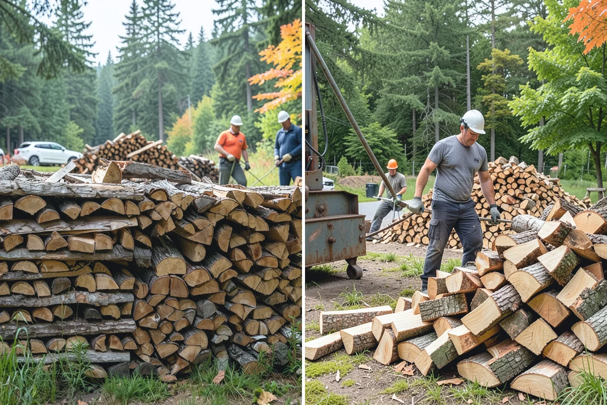 Residential Firewood Delivery in Hamilton, Skagit County, WA - We confirm your address, quantity, and preferred drop spot