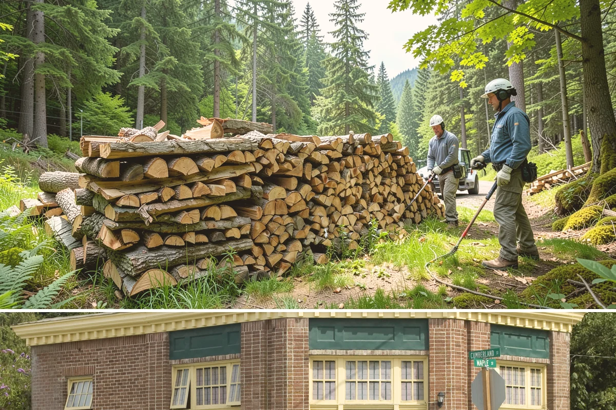 Residential Firewood Delivery in Hamilton, Skagit County, WA - Schedule residential delivery in early fall so your home is stocked before the cold, wet weather sets in.
