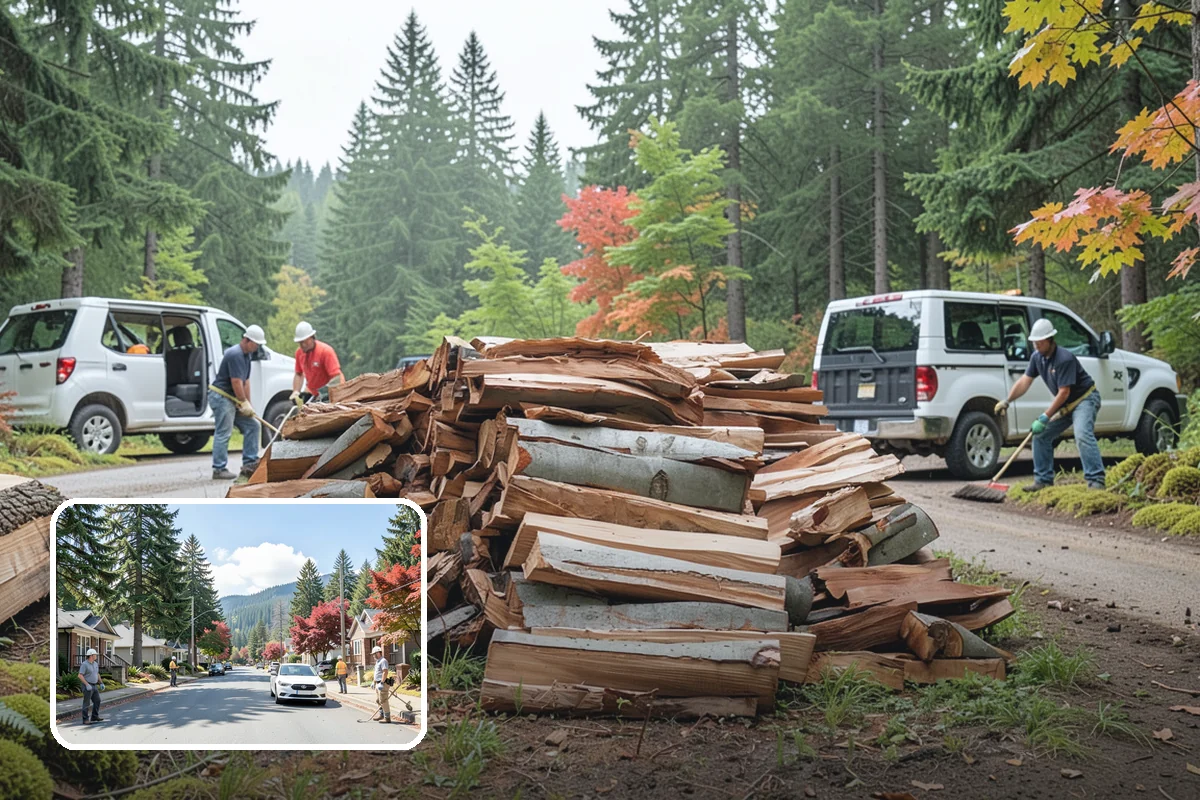 Residential Firewood Delivery in Hunts Point, King County, WA - Wood placed where it is most convenient for you