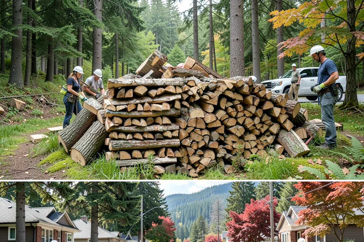 Residential Firewood Delivery in Hunts Point, King County, WA - Schedule residential delivery in early fall so your home is stocked before the cold, wet weather sets in.