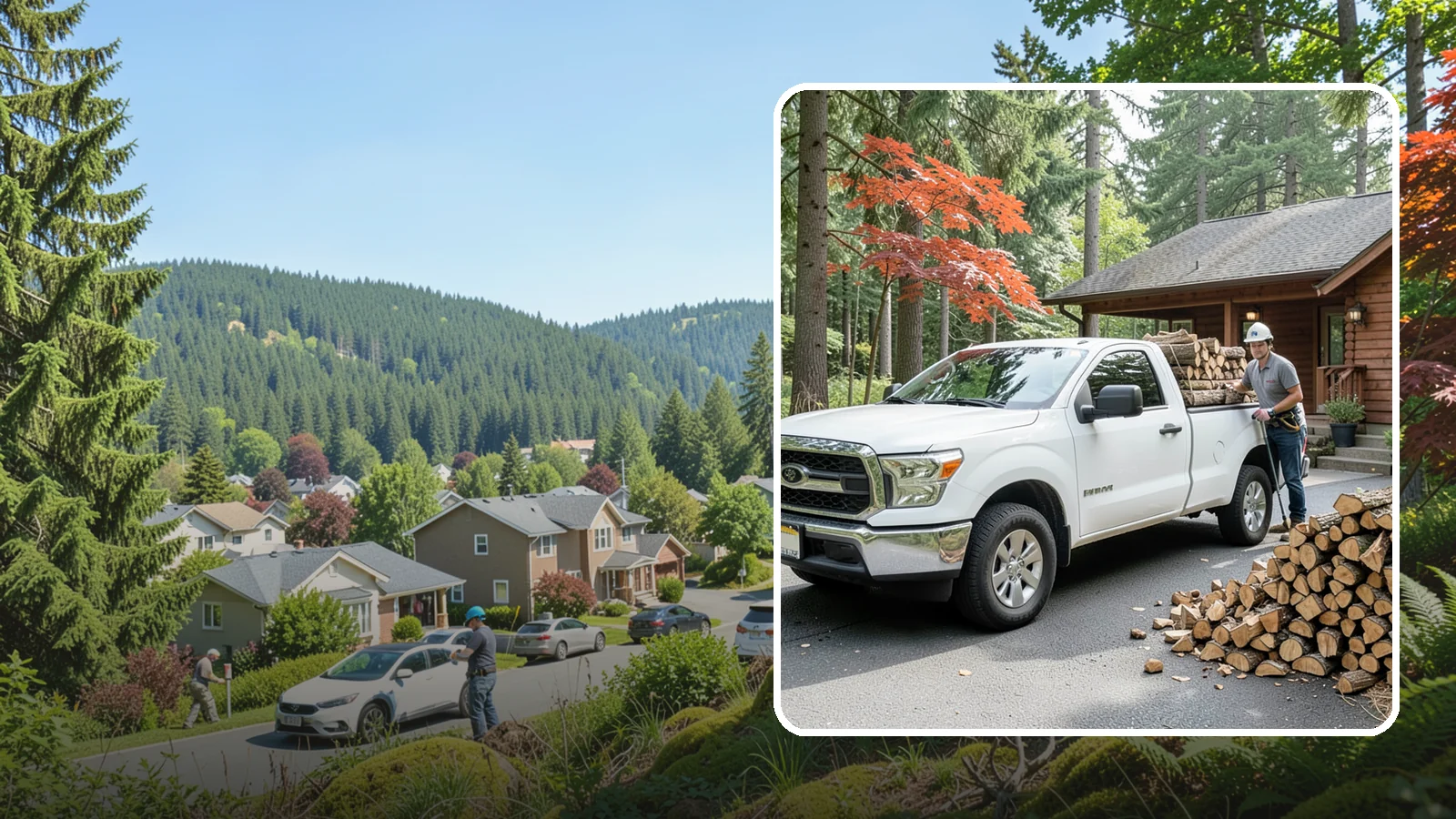 Residential Firewood Delivery in Index, Snohomish County, WA - We deliver seasoned firewood directly to homes, placing it exactly where you want it around your Pacific Northwest property.