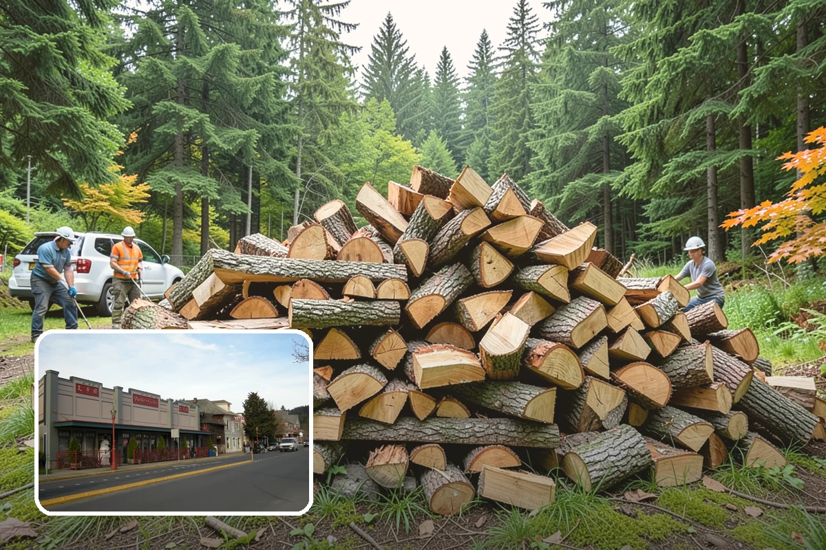 Residential Firewood Delivery in Issaquah, King County, WA - Wood placed where it is most convenient for you