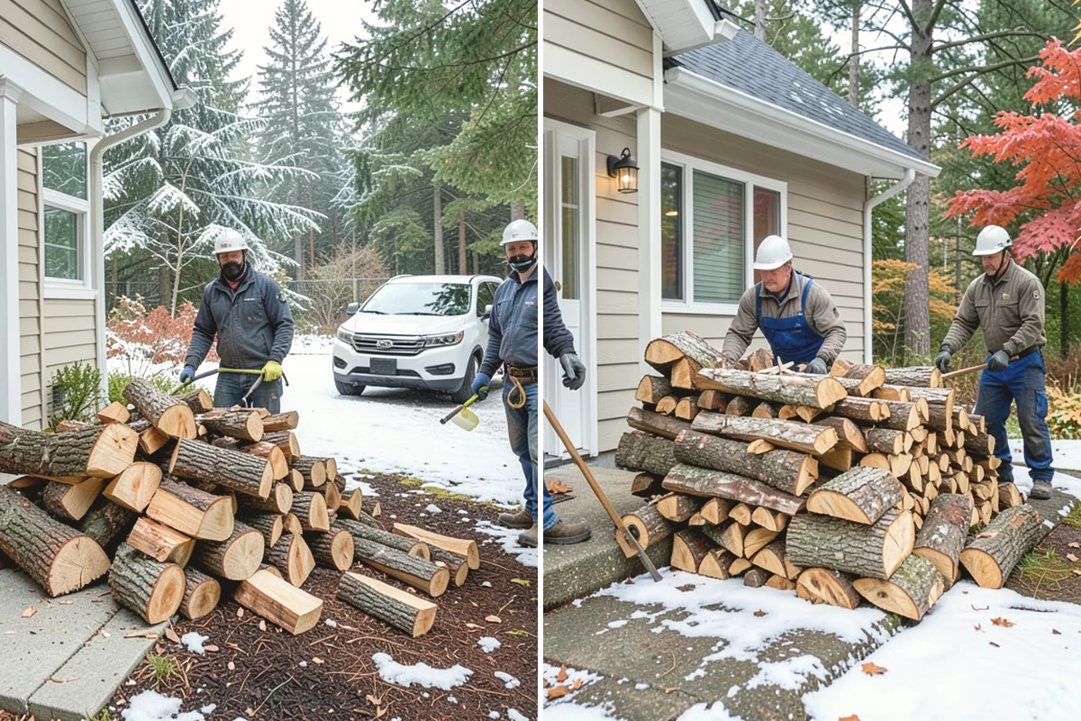 Residential Firewood Delivery in Issaquah, King County, WA - We confirm your address, quantity, and preferred drop spot
