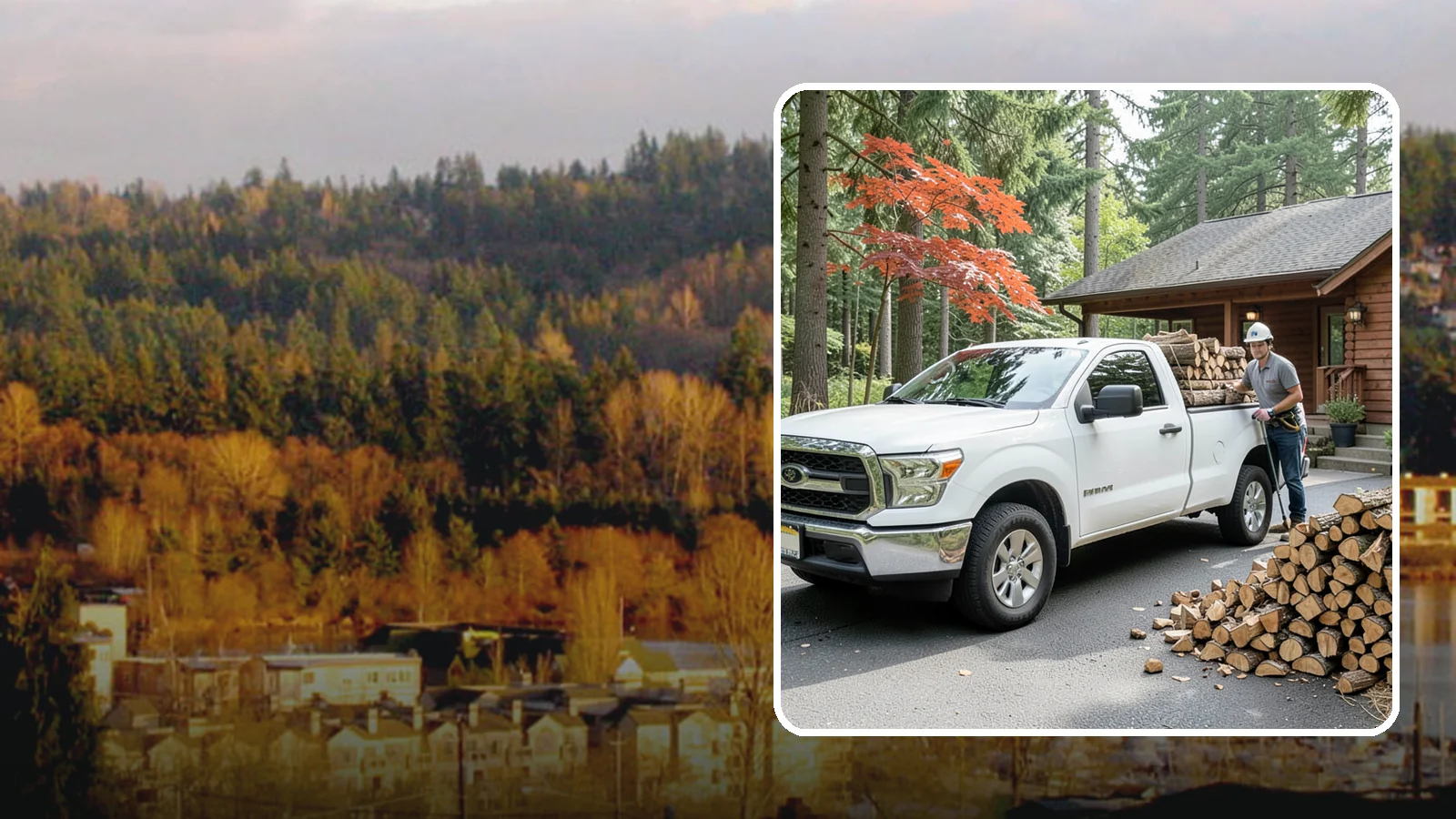 Residential Firewood Delivery in Kenmore, King County, WA - We deliver seasoned firewood directly to homes, placing it exactly where you want it around your Pacific Northwest property.