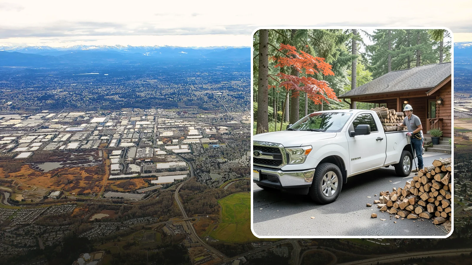 Residential Firewood Delivery in Kent, King County, WA - We deliver seasoned firewood directly to homes, placing it exactly where you want it around your Pacific Northwest property.