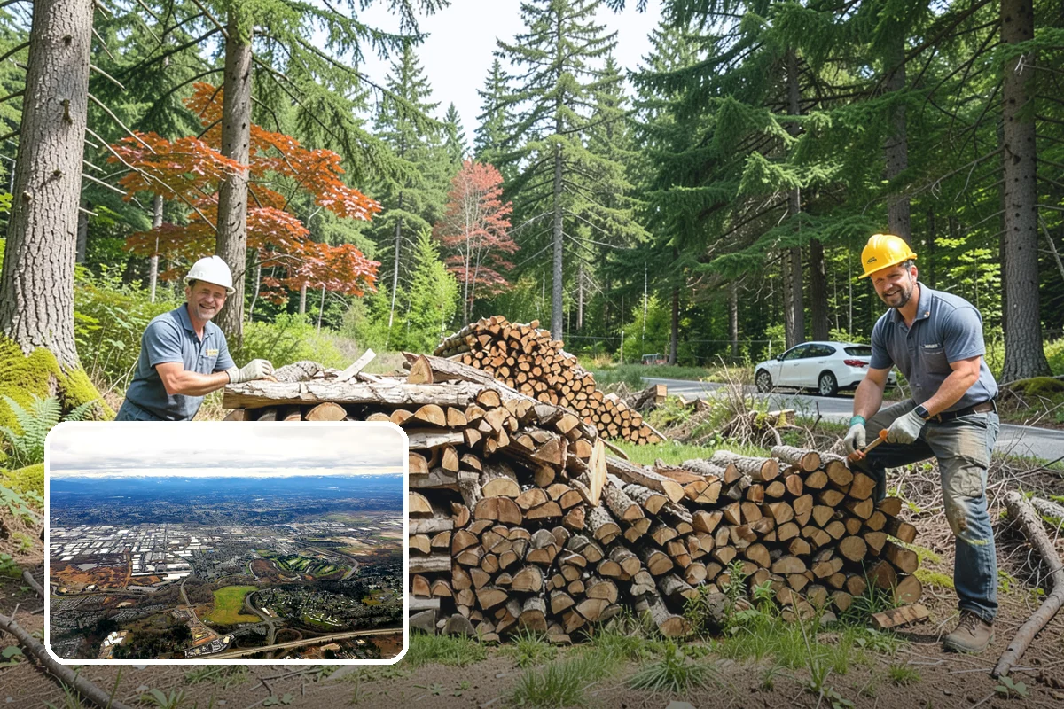Residential Firewood Delivery in Kent, King County, WA - Wood placed where it is most convenient for you