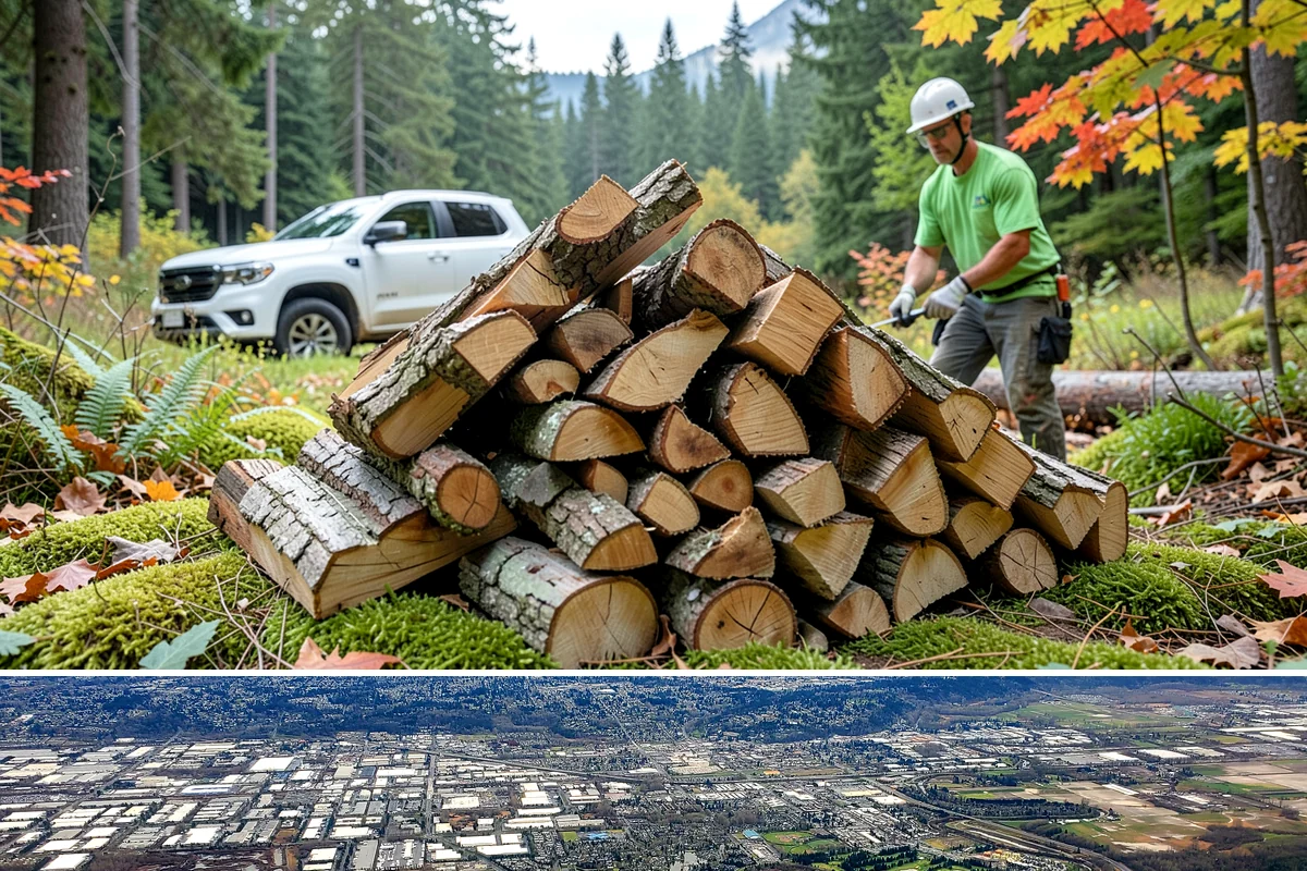 Residential Firewood Delivery in Kent, King County, WA - Schedule residential delivery in early fall so your home is stocked before the cold, wet weather sets in.