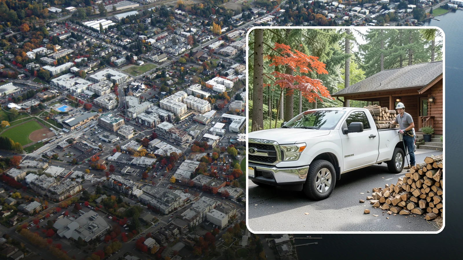 Residential Firewood Delivery in Kirkland, King County, WA - We deliver seasoned firewood directly to homes, placing it exactly where you want it around your Pacific Northwest property.