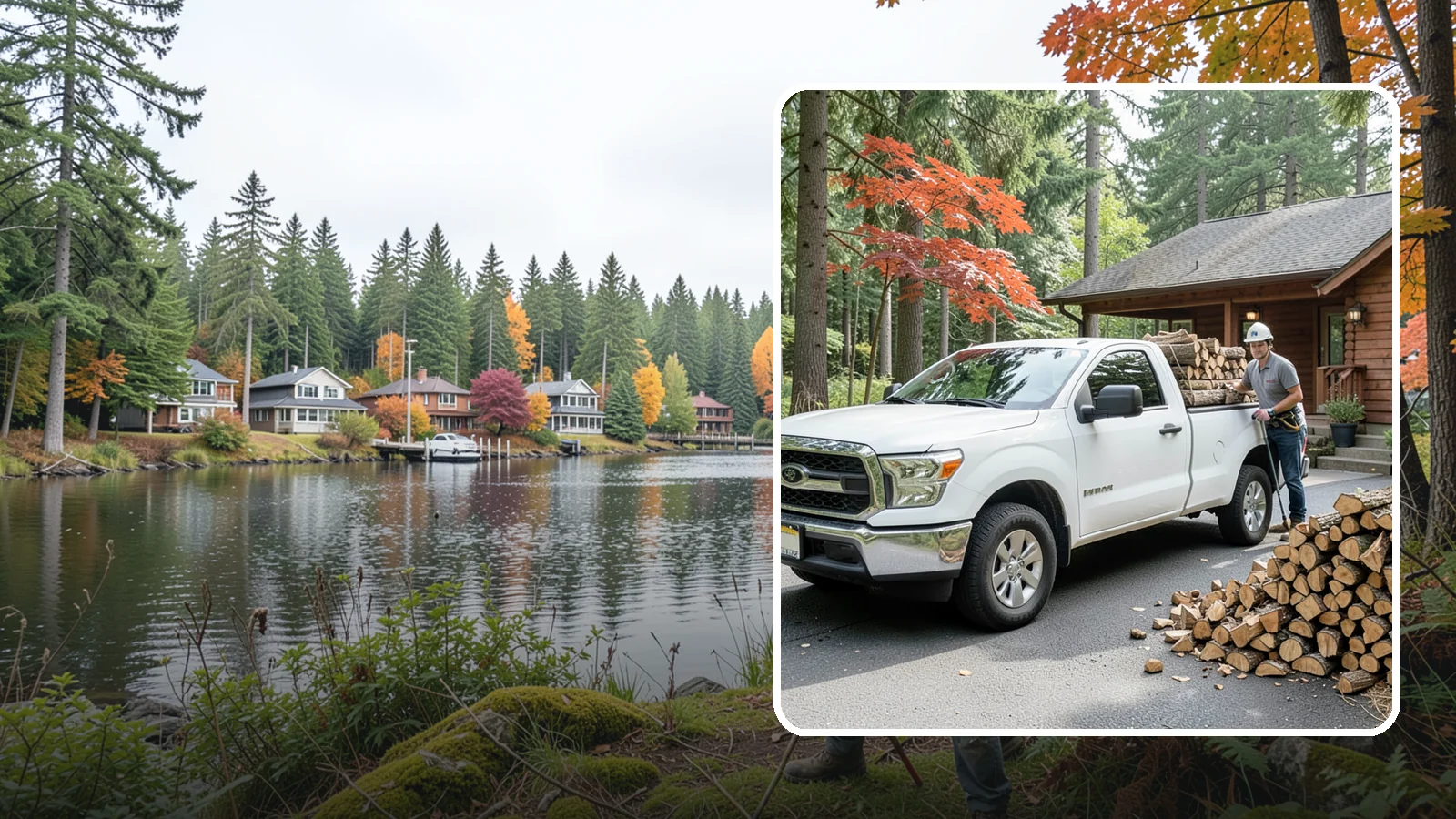 Residential Firewood Delivery in La Conner, Skagit County, WA - We deliver seasoned firewood directly to homes, placing it exactly where you want it around your Pacific Northwest property.
