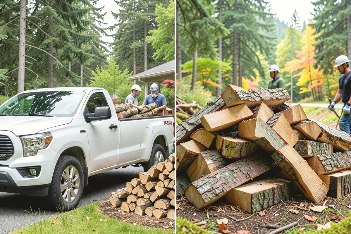 Residential Firewood Delivery in La Conner, Skagit County, WA - We confirm your address, quantity, and preferred drop spot