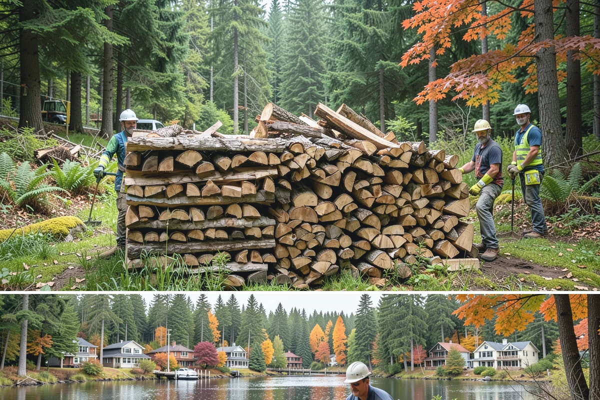 Residential Firewood Delivery in La Conner, Skagit County, WA - Schedule residential delivery in early fall so your home is stocked before the cold, wet weather sets in.