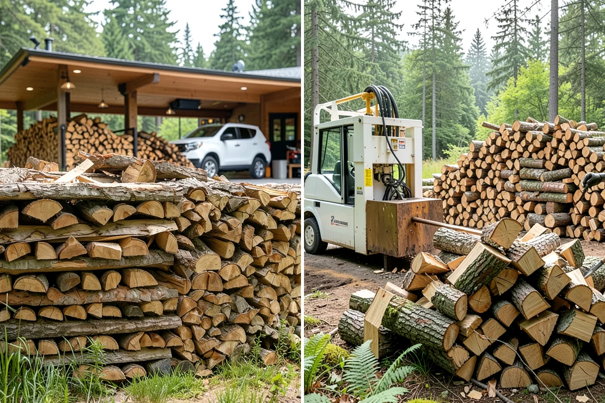 Residential Firewood Delivery in Lake Forest Park, King County, WA - We confirm your address, quantity, and preferred drop spot