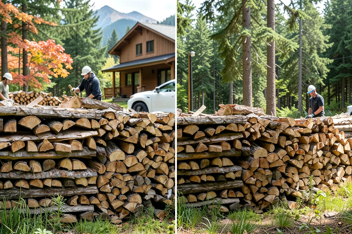 Residential Firewood Delivery in Lakewood, Pierce County, WA - We confirm your address, quantity, and preferred drop spot