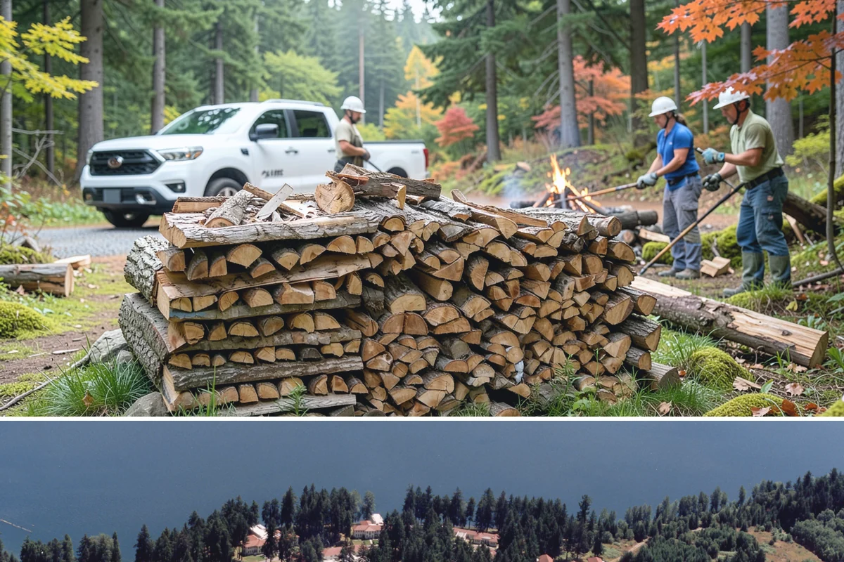 Residential Firewood Delivery in Lakewood, Pierce County, WA - Schedule residential delivery in early fall so your home is stocked before the cold, wet weather sets in.
