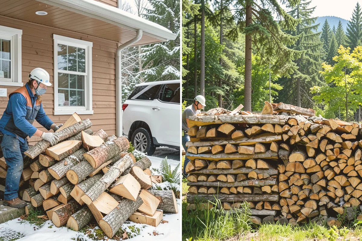 Residential Firewood Delivery in Langley, WA - We confirm your address, quantity, and preferred drop spot