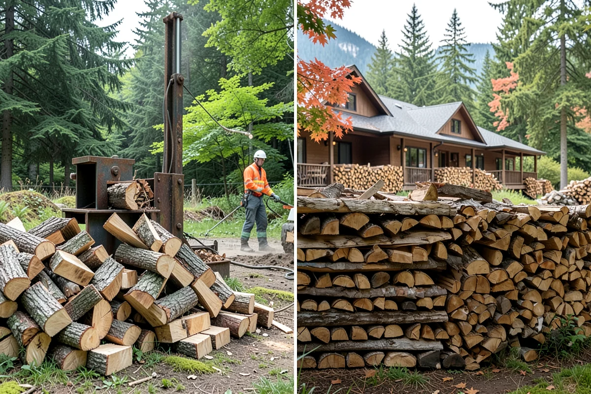 Residential Firewood Delivery in Lyman, Skagit County, WA - We confirm your address, quantity, and preferred drop spot