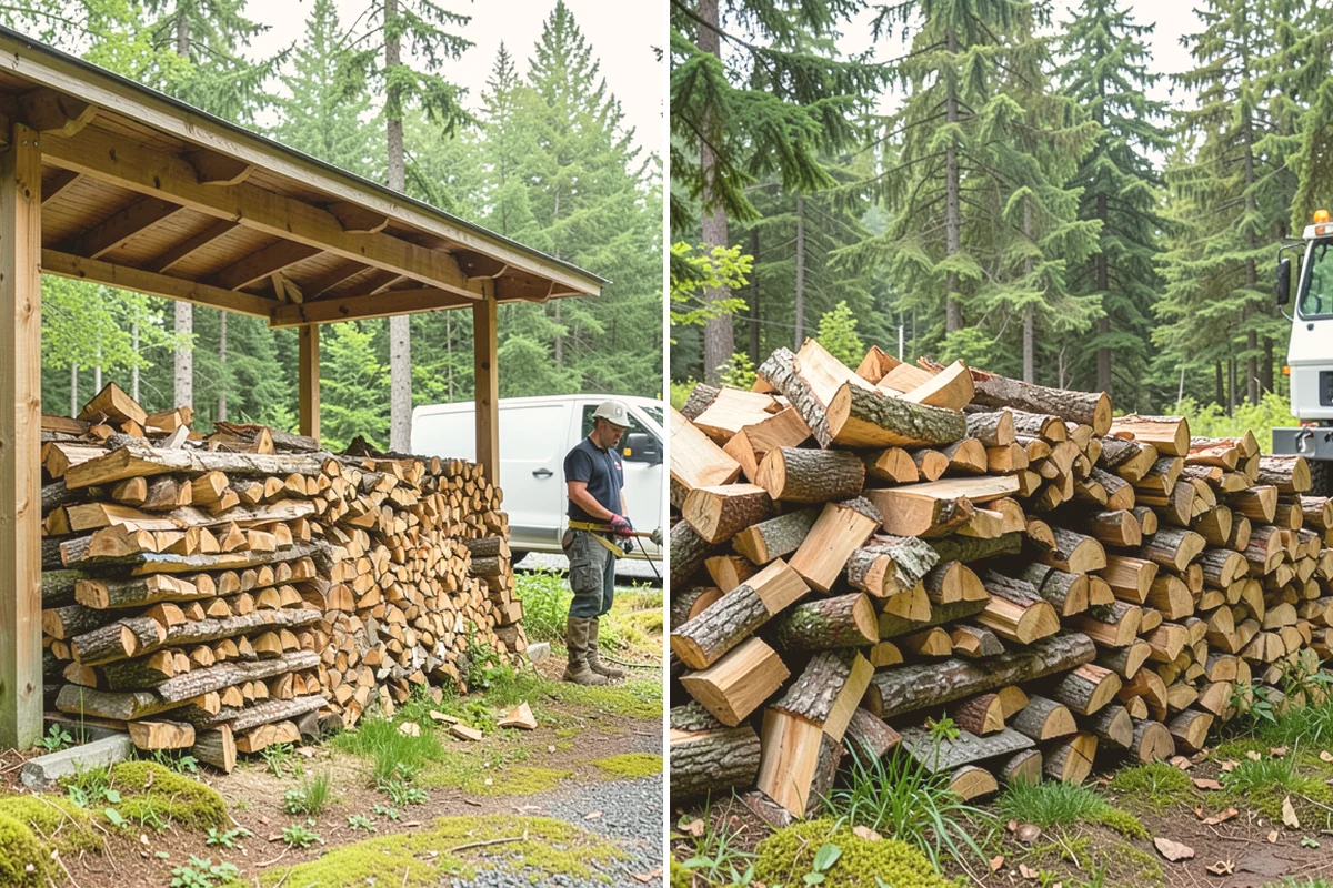 Residential Firewood Delivery in Lynnwood, Snohomish County, WA - We confirm your address, quantity, and preferred drop spot