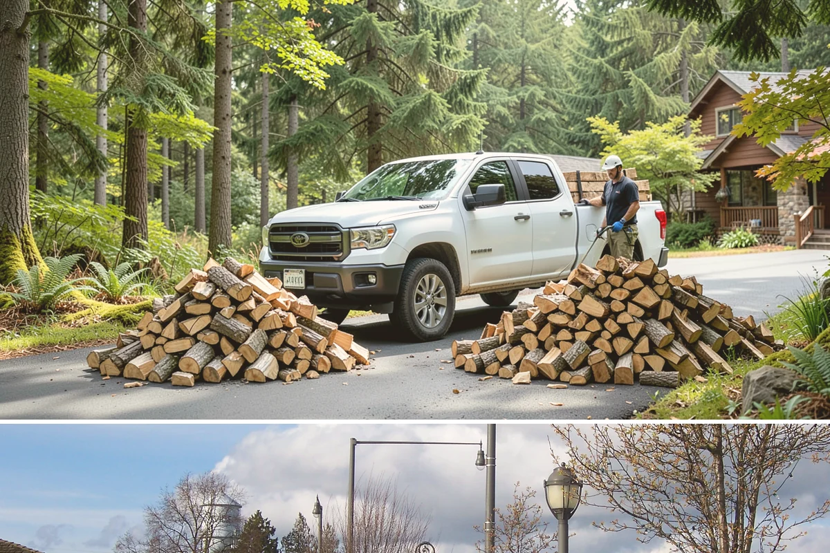 Residential Firewood Delivery in Marysville, Snohomish County, WA - Schedule residential delivery in early fall so your home is stocked before the cold, wet weather sets in.