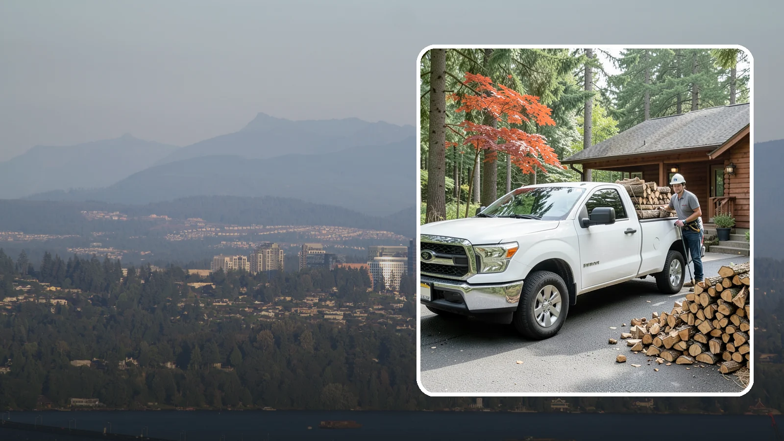 Residential Firewood Delivery in Medina, King County, WA - We deliver seasoned firewood directly to homes, placing it exactly where you want it around your Pacific Northwest property.