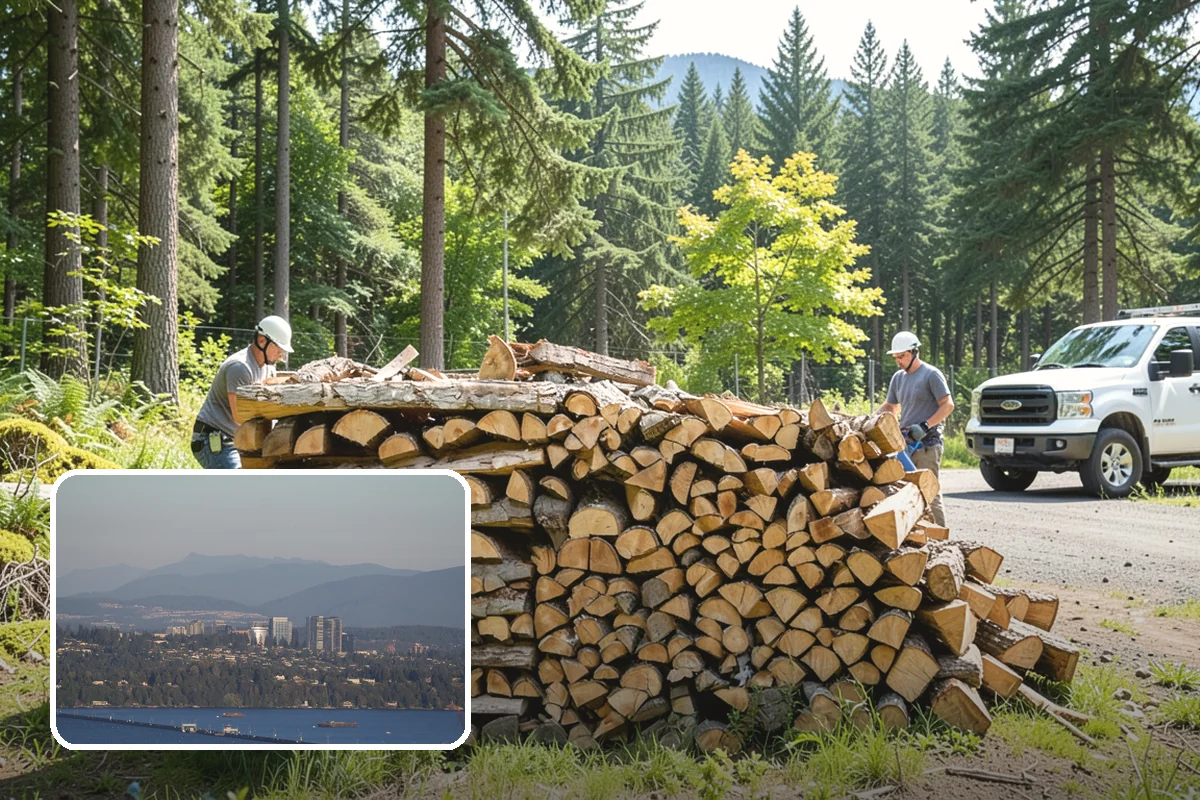 Residential Firewood Delivery in Medina, King County, WA - Wood placed where it is most convenient for you