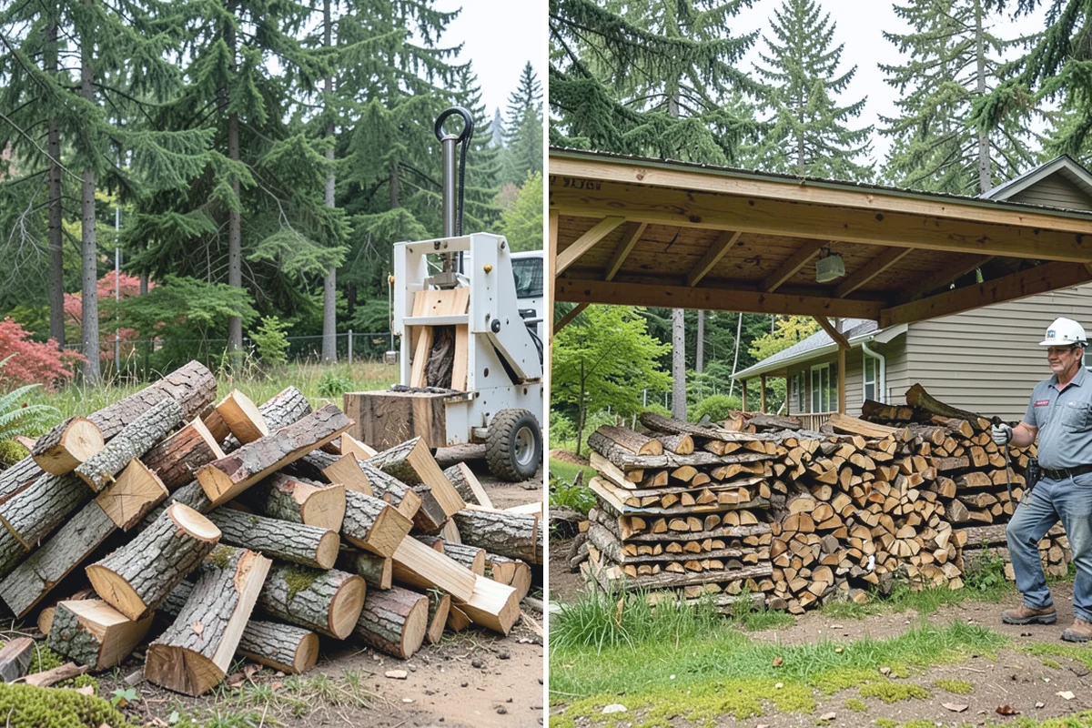Residential Firewood Delivery in Medina, King County, WA - We confirm your address, quantity, and preferred drop spot