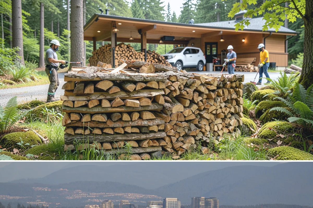 Residential Firewood Delivery in Medina, King County, WA - Schedule residential delivery in early fall so your home is stocked before the cold, wet weather sets in.