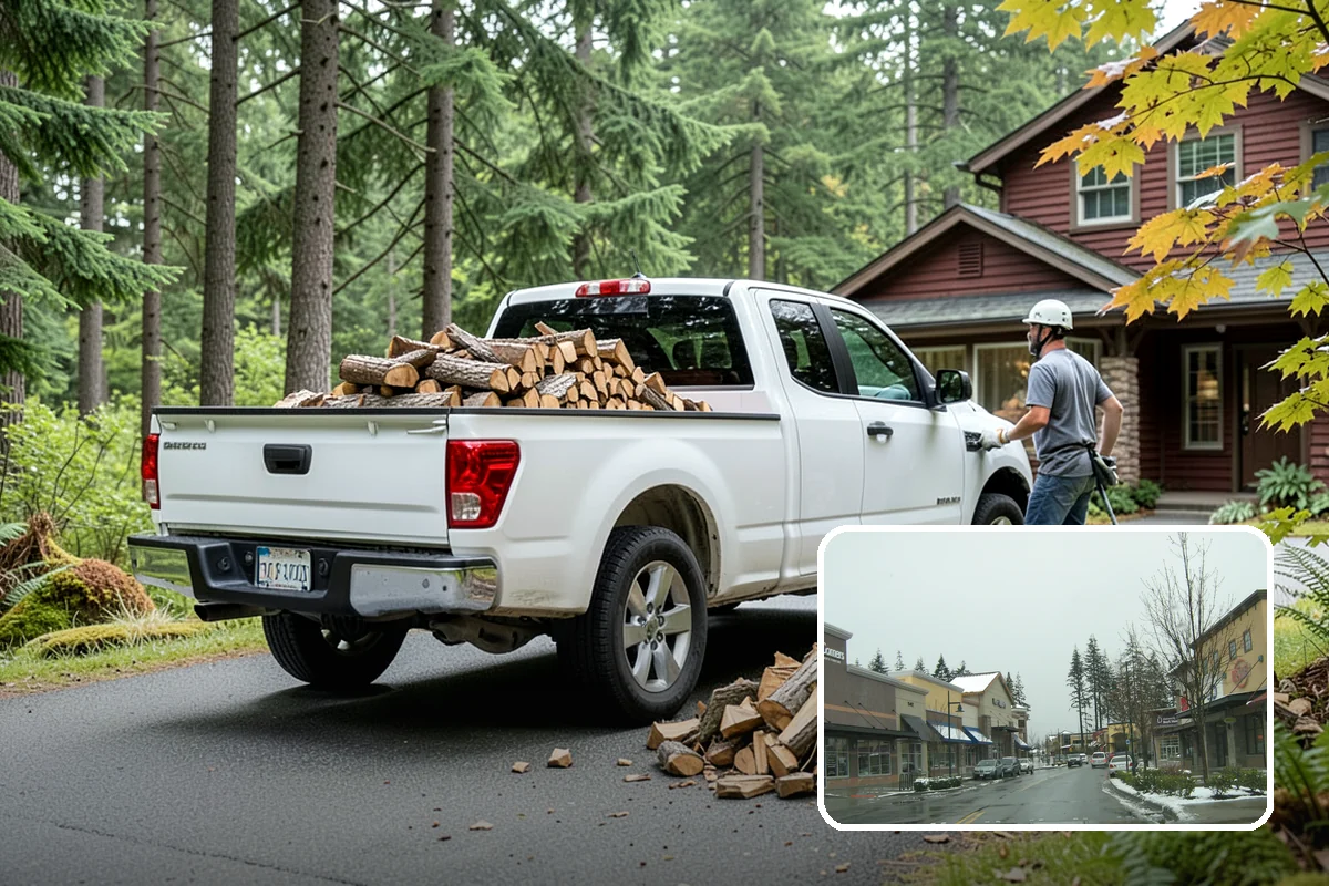 Residential Firewood Delivery in Mill Creek, Snohomish County, WA - Wood placed where it is most convenient for you