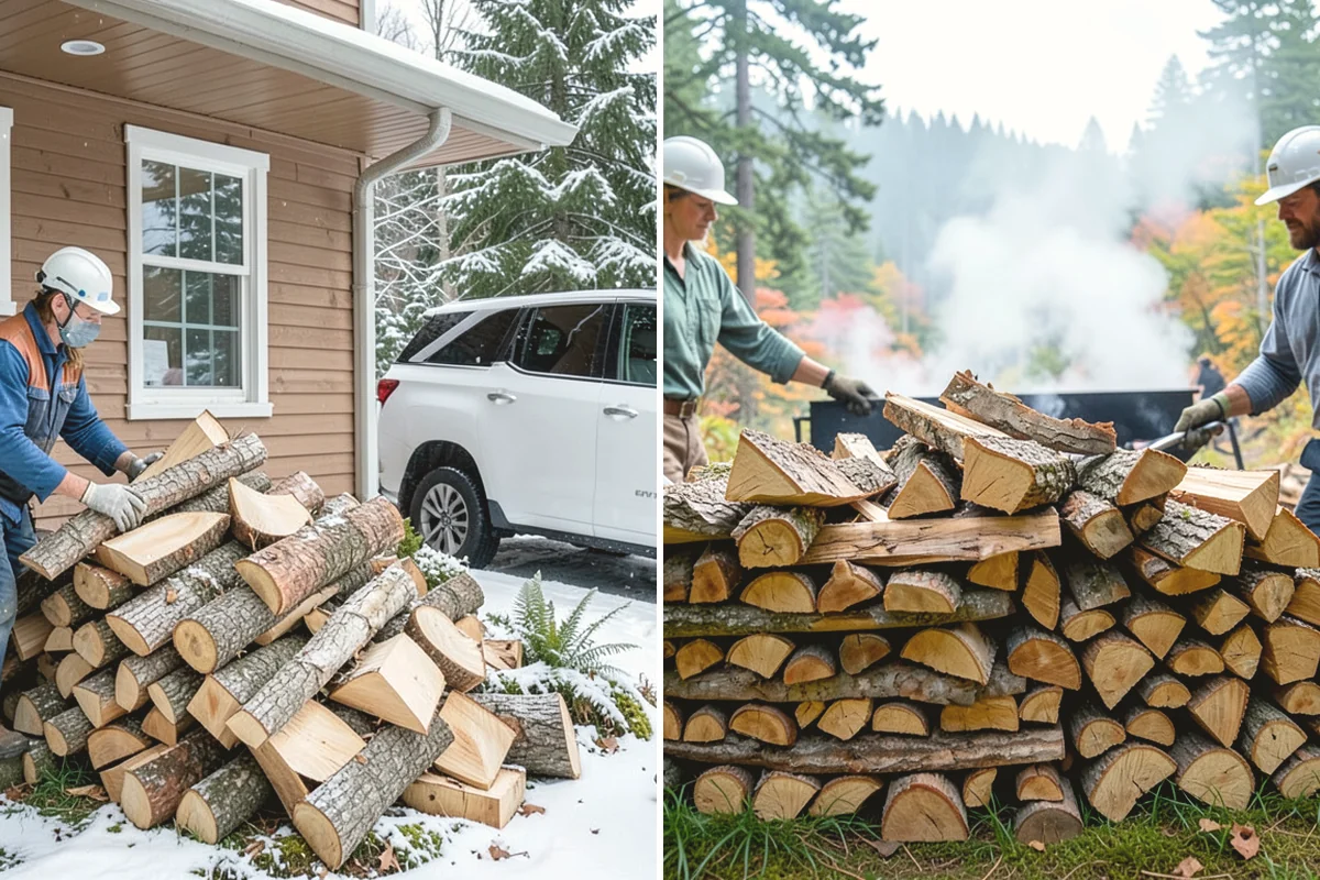 Residential Firewood Delivery in Mill Creek, Snohomish County, WA - We confirm your address, quantity, and preferred drop spot