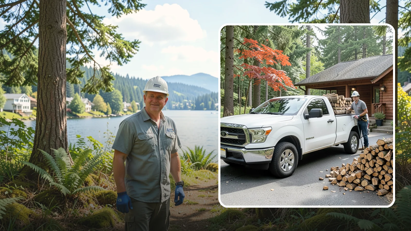 Residential Firewood Delivery in Milton, King County, WA - We deliver seasoned firewood directly to homes, placing it exactly where you want it around your Pacific Northwest property.