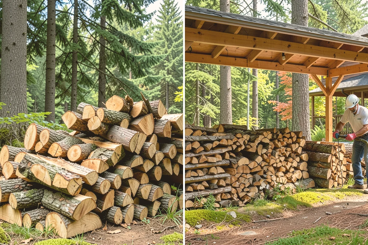 Residential Firewood Delivery in Milton, King County, WA - We confirm your address, quantity, and preferred drop spot