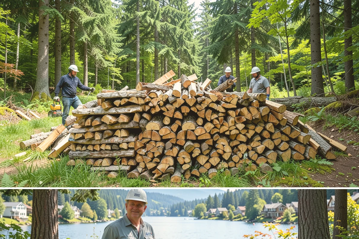 Residential Firewood Delivery in Milton, King County, WA - Schedule residential delivery in early fall so your home is stocked before the cold, wet weather sets in.