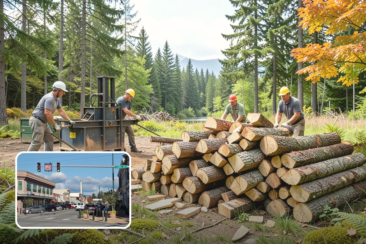 Residential Firewood Delivery in Monroe, Snohomish County, WA - Wood placed where it is most convenient for you
