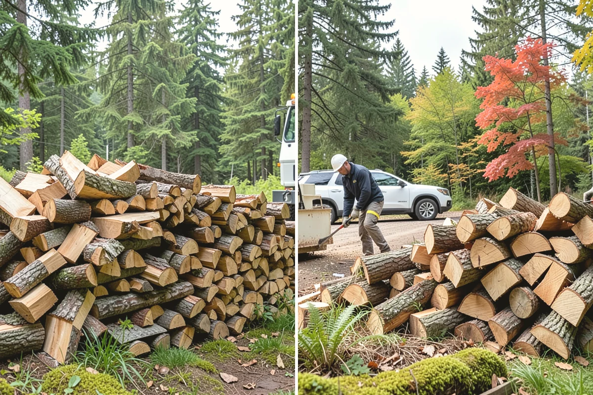 Residential Firewood Delivery in Monroe, Snohomish County, WA - We confirm your address, quantity, and preferred drop spot