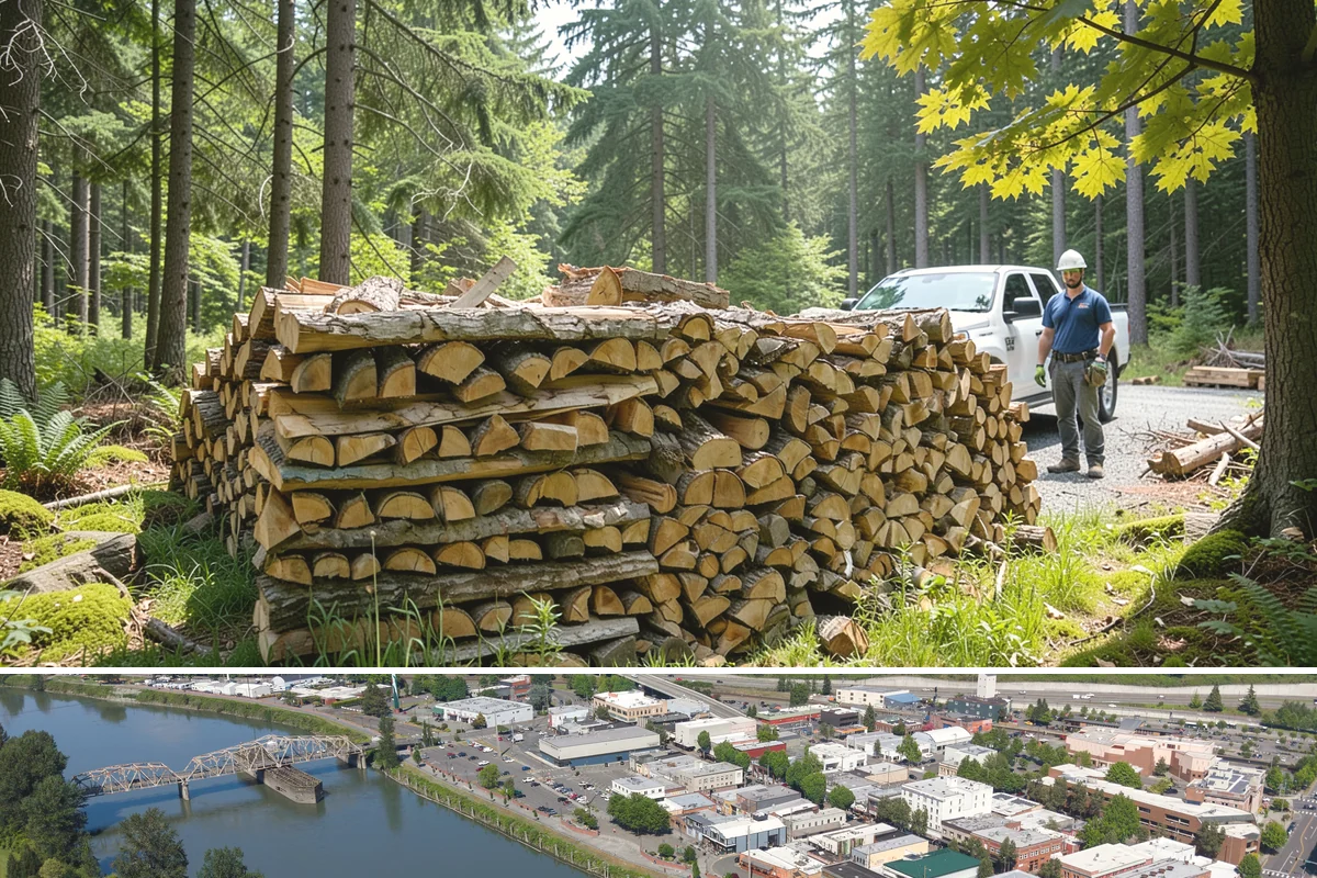 Residential Firewood Delivery in Mount Vernon, Skagit County, WA - Schedule residential delivery in early fall so your home is stocked before the cold, wet weather sets in.