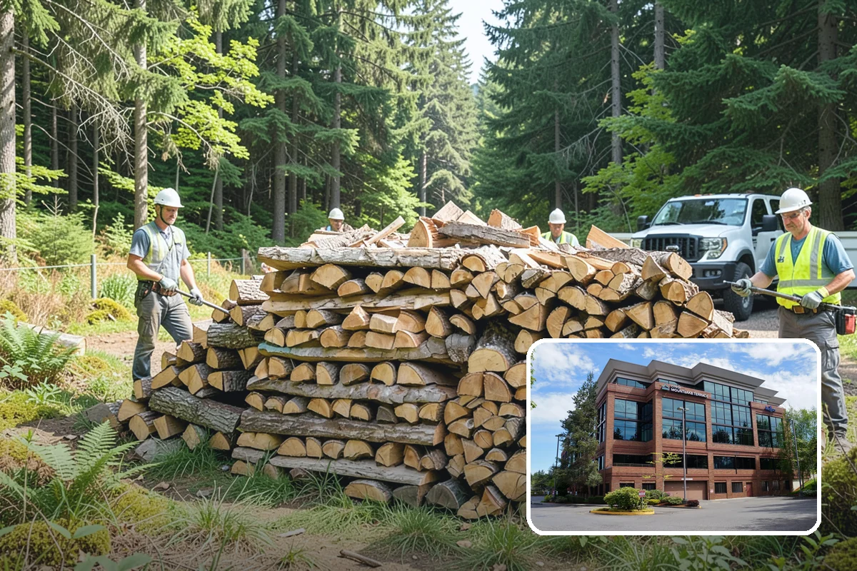 Residential Firewood Delivery in Mountlake Terrace, Snohomish County, WA - Wood placed where it is most convenient for you