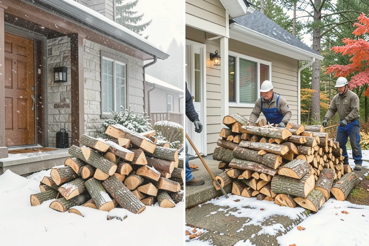Residential Firewood Delivery in Newcastle, King County, WA - We confirm your address, quantity, and preferred drop spot