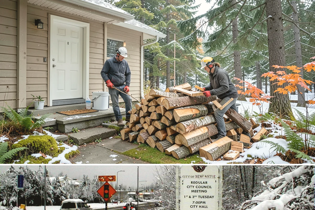 Residential Firewood Delivery in Newcastle, King County, WA - Schedule residential delivery in early fall so your home is stocked before the cold, wet weather sets in.