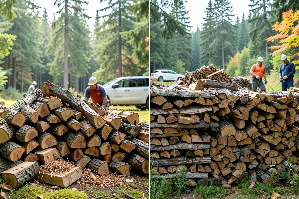 Residential Firewood Delivery in Normandy Park, King County, WA - We confirm your address, quantity, and preferred drop spot
