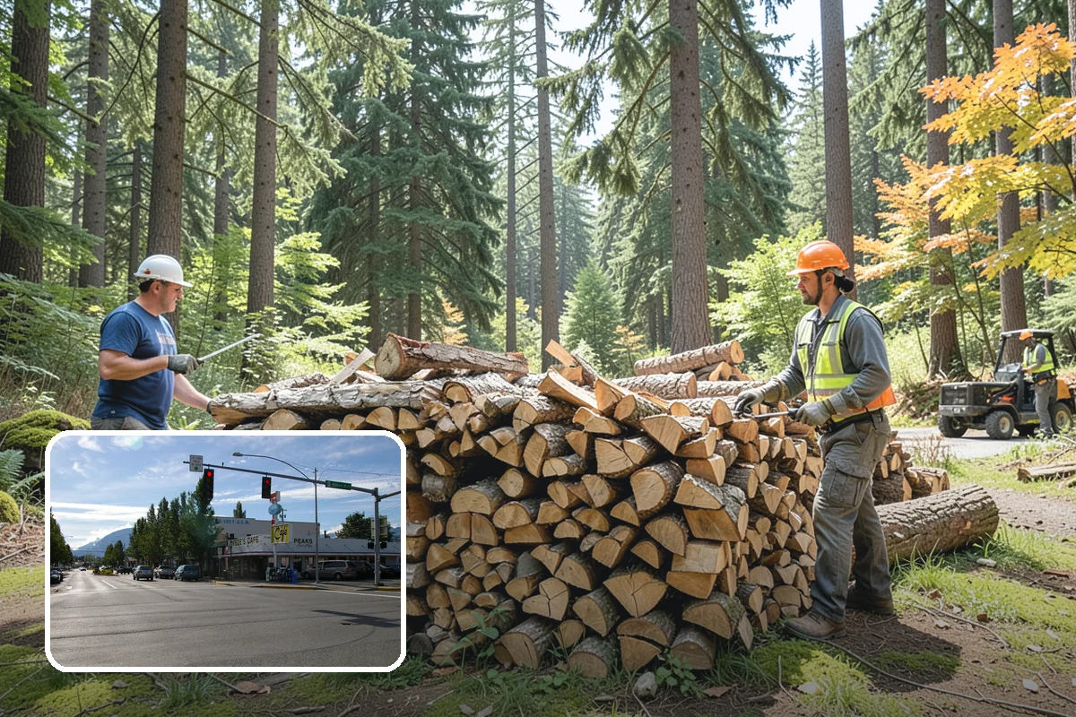 Residential Firewood Delivery in North Bend, King County, WA - Wood placed where it is most convenient for you