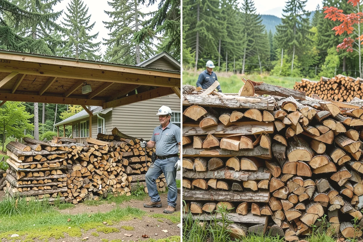 Residential Firewood Delivery in North Bend, King County, WA - We confirm your address, quantity, and preferred drop spot