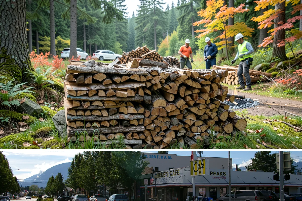 Residential Firewood Delivery in North Bend, King County, WA - Schedule residential delivery in early fall so your home is stocked before the cold, wet weather sets in.