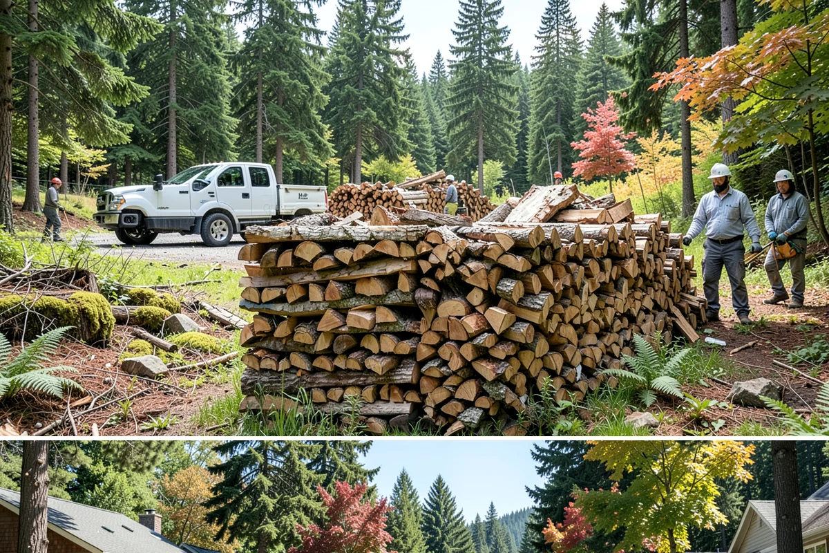 Residential Firewood Delivery in Orting, Pierce County, WA - Schedule residential delivery in early fall so your home is stocked before the cold, wet weather sets in.