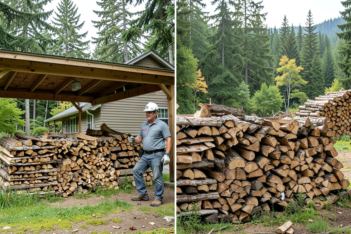 Residential Firewood Delivery in Pacific, King County, WA - We confirm your address, quantity, and preferred drop spot