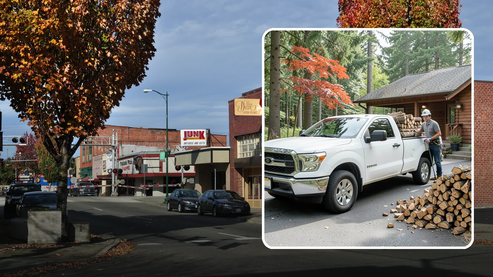 Residential Firewood Delivery in Puyallup, Pierce County, WA - We deliver seasoned firewood directly to homes, placing it exactly where you want it around your Pacific Northwest property.